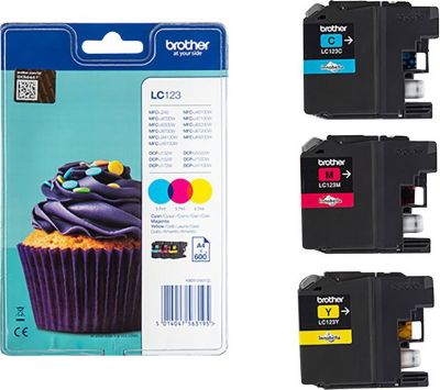 Cartouche d'encre BROTHER LC123RBWBP