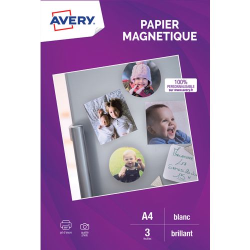 Avery - Stickers transparents A4 - 6 feuilles - impression jet d'encre Pas  Cher
