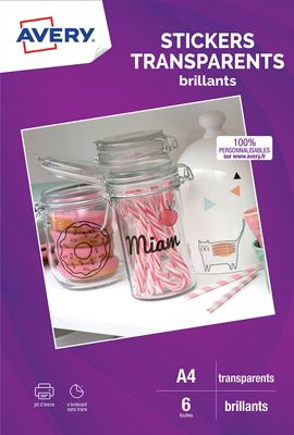 20 Transparent Autocollant En Papier Pour Imprimante - Brillant 8