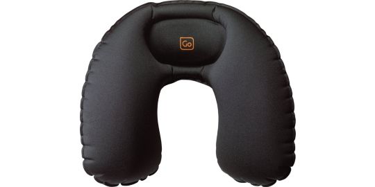 Coussin ergonomique GO TRAVEL gonflable compact Noir