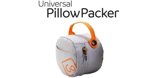 Coussin ergonomique GO TRAVEL pour oreiller de voyage orange