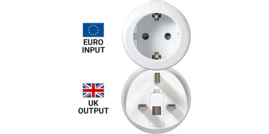 Adaptateur secteur GO TRAVEL Europe vers Angleterre
