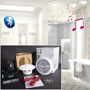 Enceinte encastrable E-AUDIO kit bluetooth salle de bain B403BL