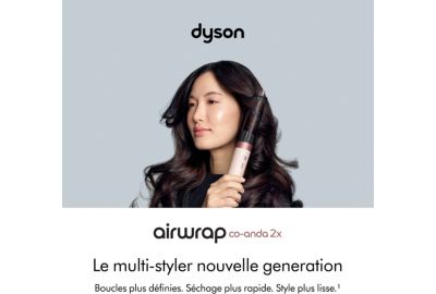 Fer multistyle DYSON Airwrap Co-anda 2x Cheveux raides à ondulés Rose Céramique