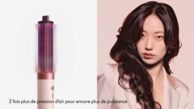 Voir la vidéo pour Fer multistyle DYSON Airwrap Co-anda 2x Cheveux raides à ondulés Rose Céramique