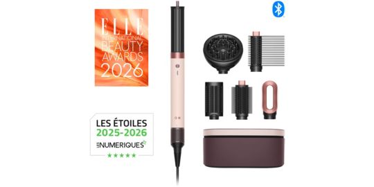 Fer multistyle DYSON Airwrap Co-anda 2x Cheveux bouclés à frisés Rose Céramique