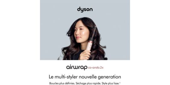 Fer multistyle DYSON Airwrap Co-anda 2x Cheveux bouclés à frisés Rose Céramique