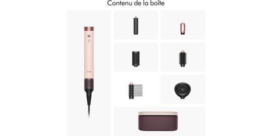 Fer multistyle DYSON Airwrap Co-anda 2x Cheveux bouclés à frisés Rose Céramique