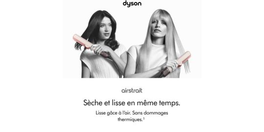Lisseur séchant DYSON Airstrait Rose Céramique