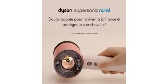 Sèche cheveux DYSON Supersonic Nural cheveux bouclés à frisés Rose Céramique