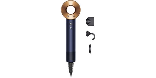 Sèche cheveux DYSON Supersonic cheveux raides à ondulés bleu de prusse cuivré