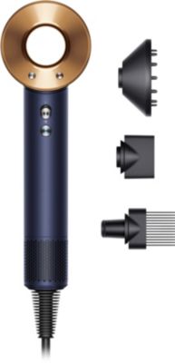 Sèche cheveux DYSON Supersonic cheveux bouclés à frisés -  bleu de Prusse cuivré