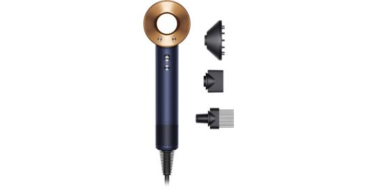 Sèche cheveux DYSON Supersonic cheveux bouclés à frisés -  bleu de Prusse cuivré