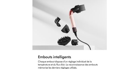 Sèche cheveux DYSON Supersonic R cheveux bouclés à frisés rose céramique
