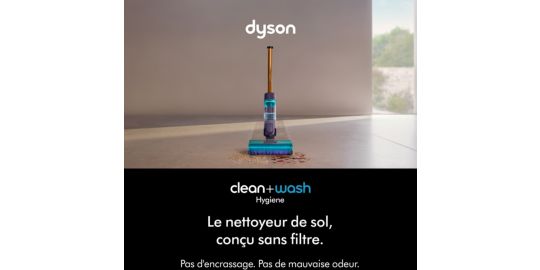 Séchage 85 degrés et maniabilité Dyson Clean+Wash