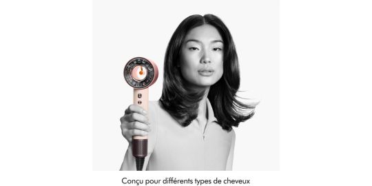 Sèche cheveux DYSON Supersonic Nural cheveux raides à ondulés Céramique Abricot