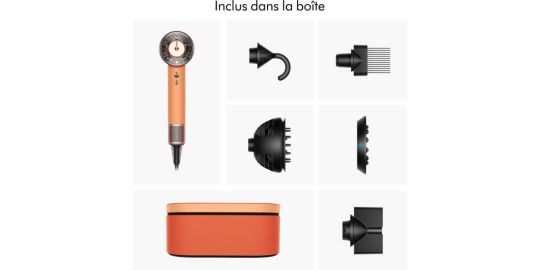 Sèche cheveux DYSON Supersonic Nural cheveux bouclés à frisés Céramique Abricot