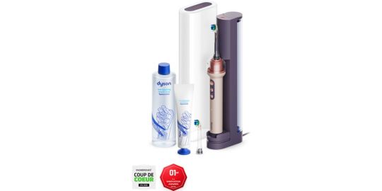 Brosse à dents électrique DYSON CameraJet et starter Kit Rose
