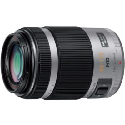 Objectif pour Hybride PANASONIC 45-175mm f/4-5.6 PZ Argent Lumix G X