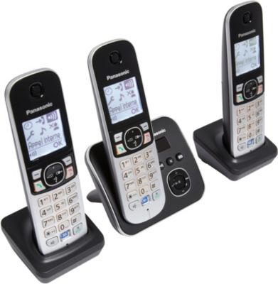 Téléphone sans fil répondeur PANASONIC KX-TG6861FRB - Téléphone fixe BUT