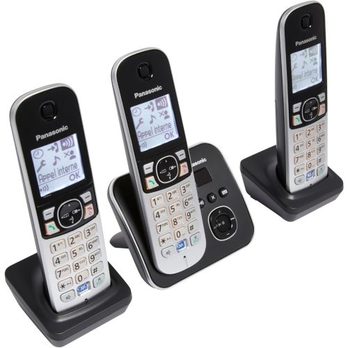 Téléphone fixe sans fil avec répondeur Panasonic KX-TG6722BX - SOUMARI