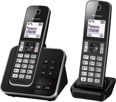 Alcatel F890 Voice Duo Noir EU Telephone sans fil repondeur avec Combine  supplementaire. Blocage d'appel Premium