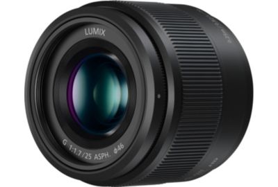 Obj PANASONIC 25mm f/1.7 noir Lumix G