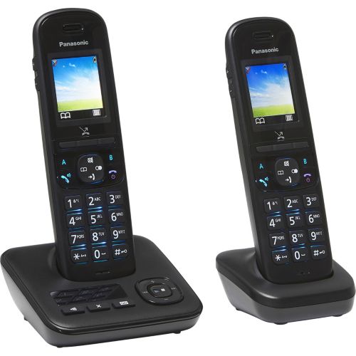 Panasonic KX-TGC384B | Téléphone sans fil - 4 combinés - Noir