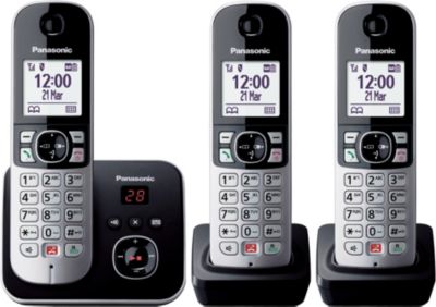 Téléphone sans fil PANASONIC KX-TG6863FRB