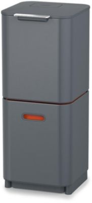 Poubelle de tri inox TOTEM 2x20 L JOSEPH JOSEPH - Culinarion