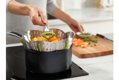 Panier vapeur JOSEPH JOSEPH Bloom Steel pliable en inox vert