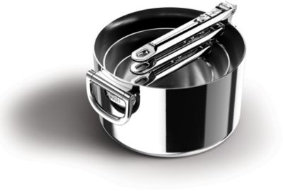 Batterie de cuisine JOSEPH JOSEPH 3 casseroles avec poignée pliante inox