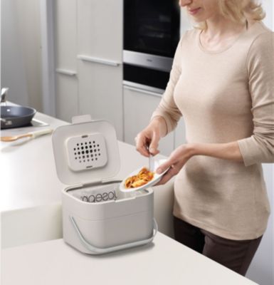Composteur de cuisine JOSEPH JOSEPH Stack  x4 organiques aere - pierre