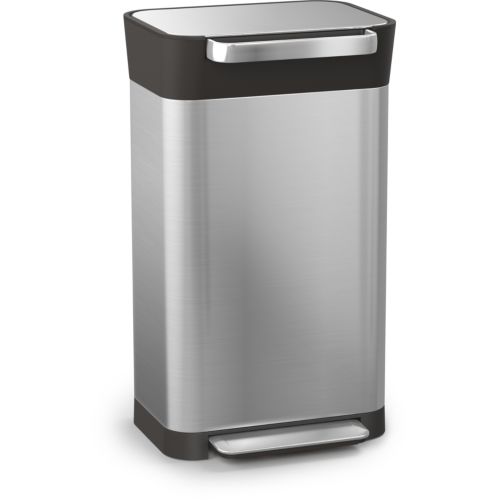 Poubelle de cuisine Tri Sélectif TOTEM Compact Joseph Joseph 40 L Inox