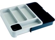 Rangement JOSEPH JOSEPH Couverts extensible DrawerStore Gris