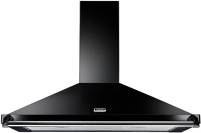 Hotte décorative murale FALCON 90 NOIR BAR+BADG CHROME