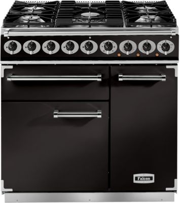 Piano de cuisson gaz FALCON Semi Pro DELUXE 90 NOIR CHROME