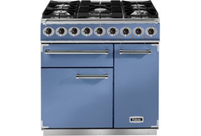 Piano de cuisson gaz FALCON Semi Pro DELUXE 90 BLEU DE CHINE NICKEL