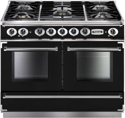 Piano de cuisson gaz FALCON PKR110 CONT MIXT NOIR/CHROM/GM