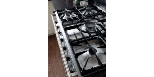 Piano de cuisson gaz FALCON PKR110 CONT MIXT NOIR/CHROM/GM
