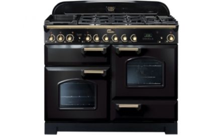 Piano de cuisson mixte FALCON DELUX110 MIXT NOIR LAITON