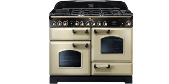 Piano de cuisson mixte FALCON DELUX110 MIXT CREM LAITON