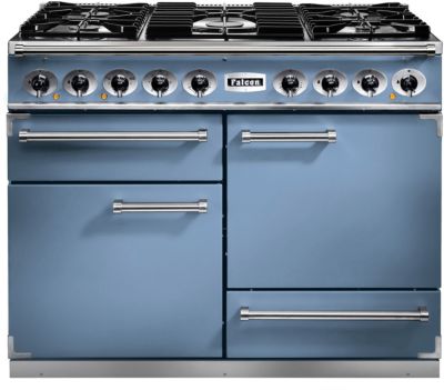 Piano de cuisson gaz FALCON Semi Pro DELUXE 110 BLEU DE CHINE NICKEL