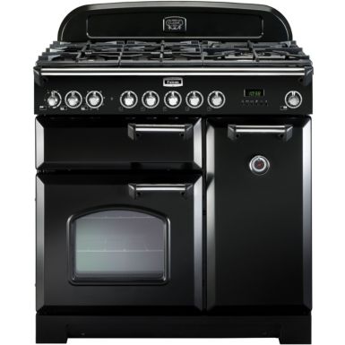 Piano de cuisson gaz FALCON DELUX90 MIXT NOIR/CHROME