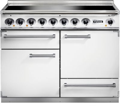 Piano de cuisson induction FALCON Semi Pro DELUXE 110 BLANC NICKEL BROSSÉ