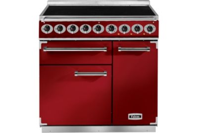 Piano de cuisson induction FALCON Semi Pro DELUXE 90 ROUGE CERISE NICKEL