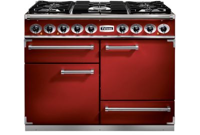 Piano de cuisson gaz FALCON Semi Pro DELUXE 110 ROUGE CERISE NICKEL