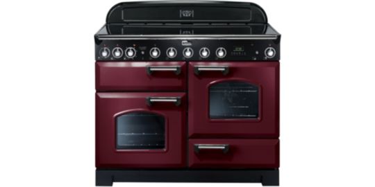 Piano de cuisson induction FALCON DELUX110 INDUC ROUGE CHROME