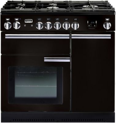 Piano de cuisson gaz FALCON DELUX90 MIXT NOIR/LAITON