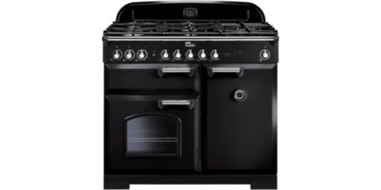 Piano de cuisson gaz FALCON DELUX100 MIXT NOIR/CHROME